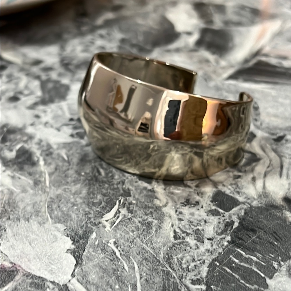 Gold cuff bracelet
